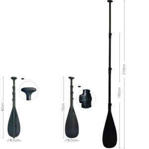 Boat Paddles Telescoping and Collapsible Oar Kayak Mini Canoe Paddles Small Tubing Floats Oars