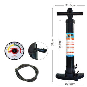 Hand pump with electric power socket