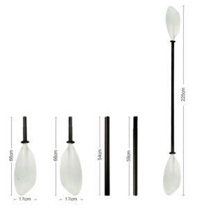 Kayak Paddles 4 pcs Aluminum shaft