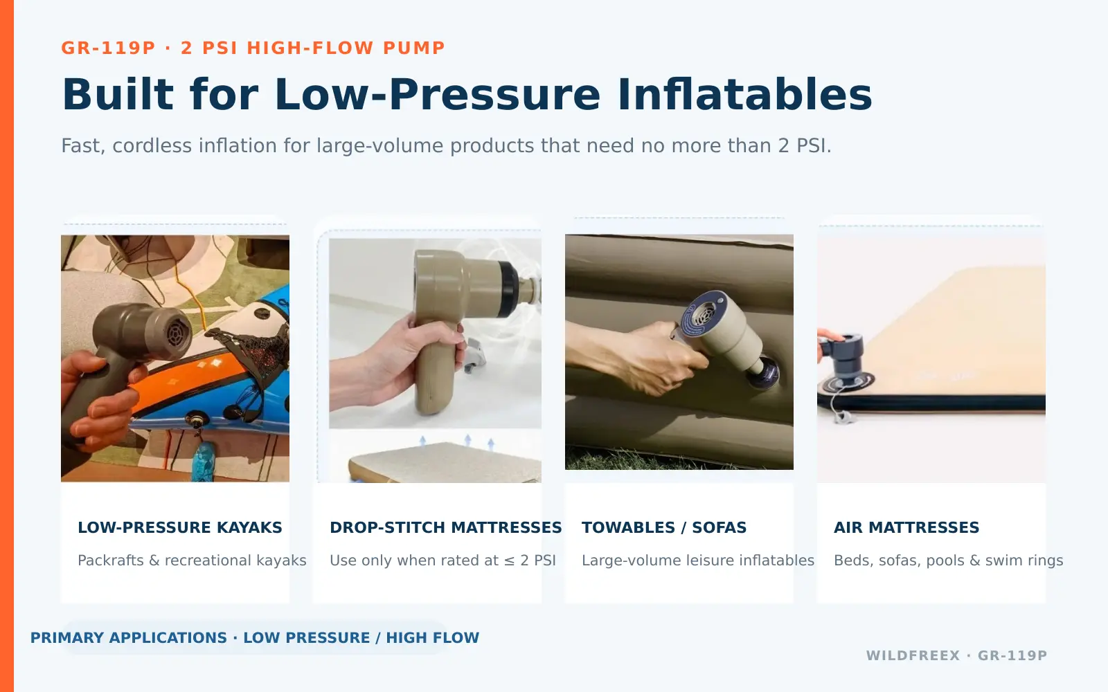 Products compatible with this electric air pump