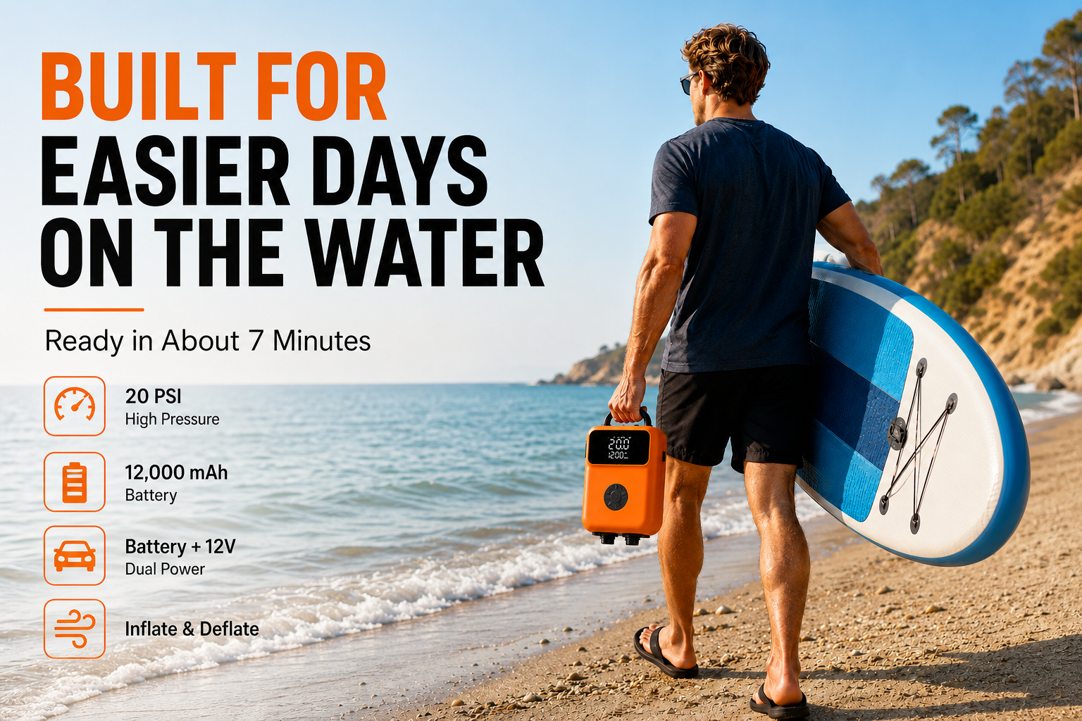 M02PRO electric SUP pump benefits