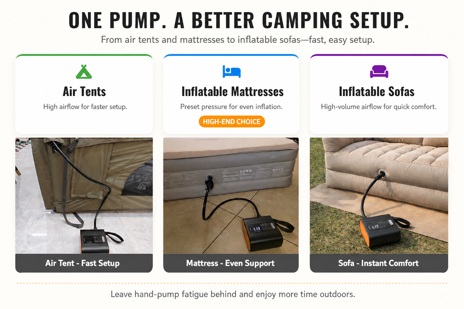 Products compatible with this electric air pump