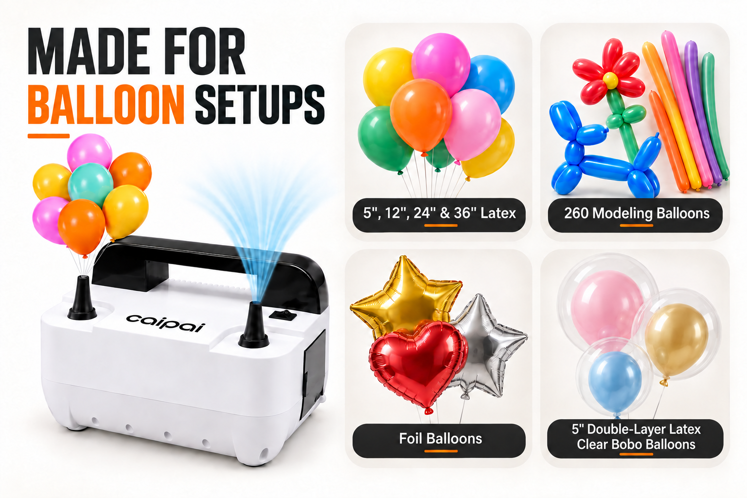 Products compatible with this electric air pump