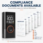 ATJ-005 CE EMC RoHS FCC UN38.3 and MSDS document availability